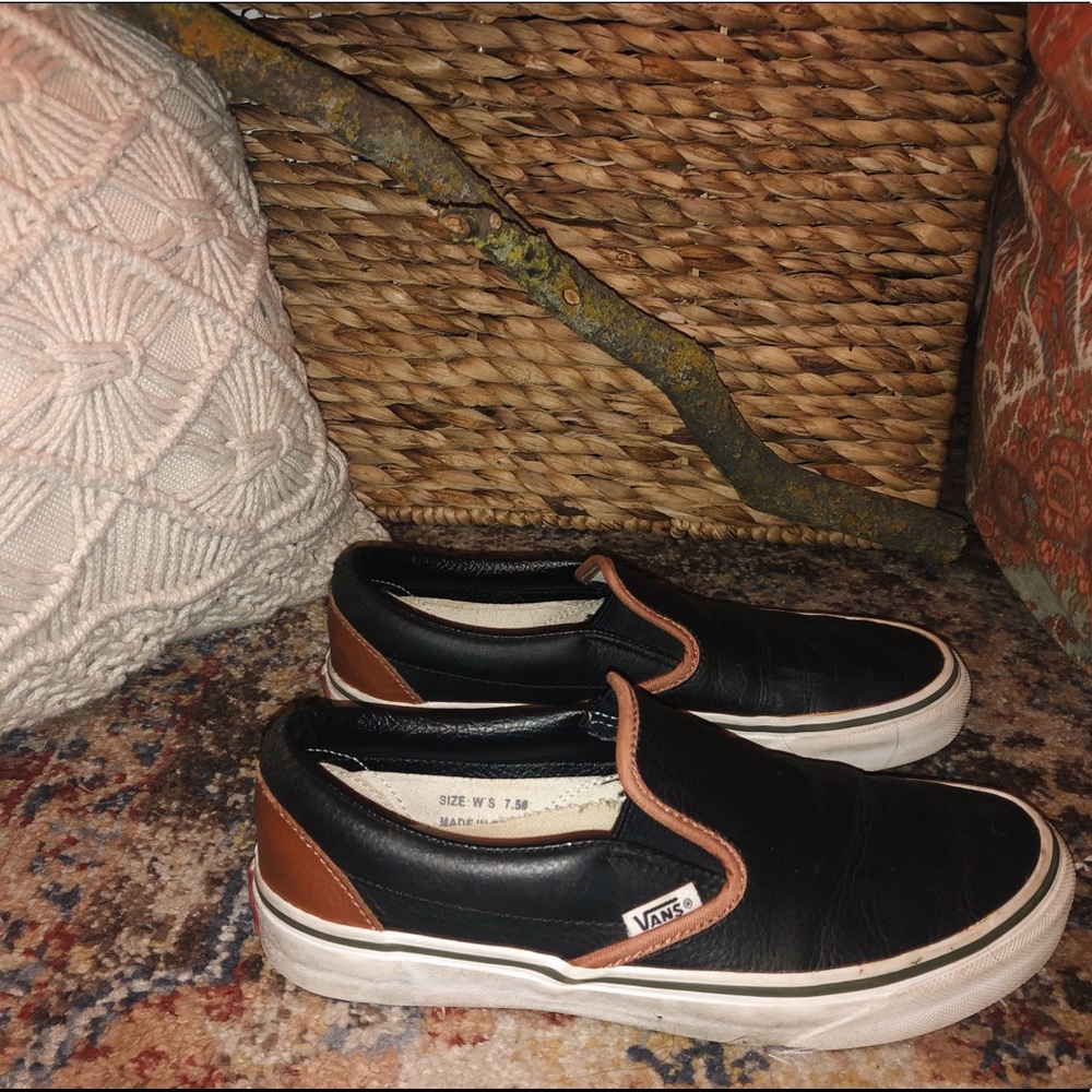 Custom leather VANS